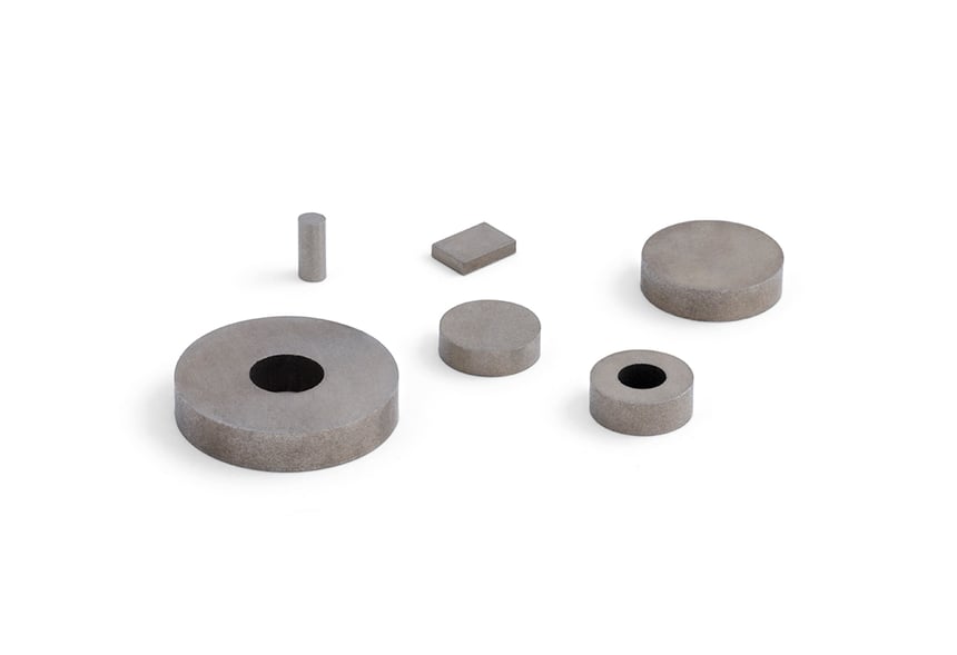 Magnetfabriken supplies and manufactures samarium cobalt magnets as cylinders, rings and blocks.